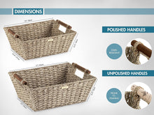 Load image into Gallery viewer, Extra Large Gold Plated Vietnamese Seagrass Foldable Basket
