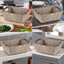 Load image into Gallery viewer, Extra Large Gold Plated Vietnamese Seagrass Foldable Basket