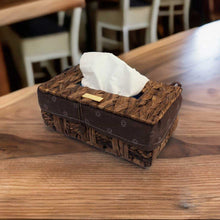 Load image into Gallery viewer, Gold Plated Wicker Decorative Tissue Paper Box With Removable Washable Liner