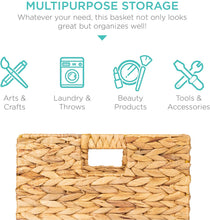 Load image into Gallery viewer, Jumbo Vietnamese Water Hyacinth Foldable Basket