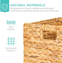 Load image into Gallery viewer, Jumbo Vietnamese Water Hyacinth Foldable Basket