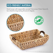 Load image into Gallery viewer, Premium Jumbo Vietnamese Water Hyacinth Wicker Baskets -Gold Plated