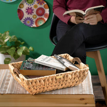 Load image into Gallery viewer, Premium Jumbo Vietnamese Water Hyacinth Wicker Baskets -Gold Plated