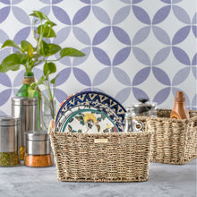 Load image into Gallery viewer, Seagrass Wicker Baskets for Organizing -Gold Plated